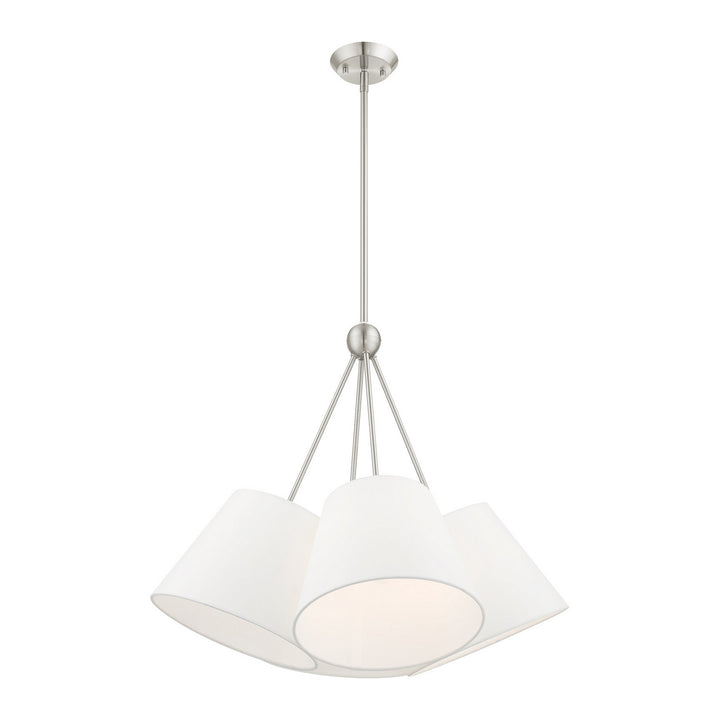 Livex Prato 40564-91 Chandelier Light - Brushed Nickel