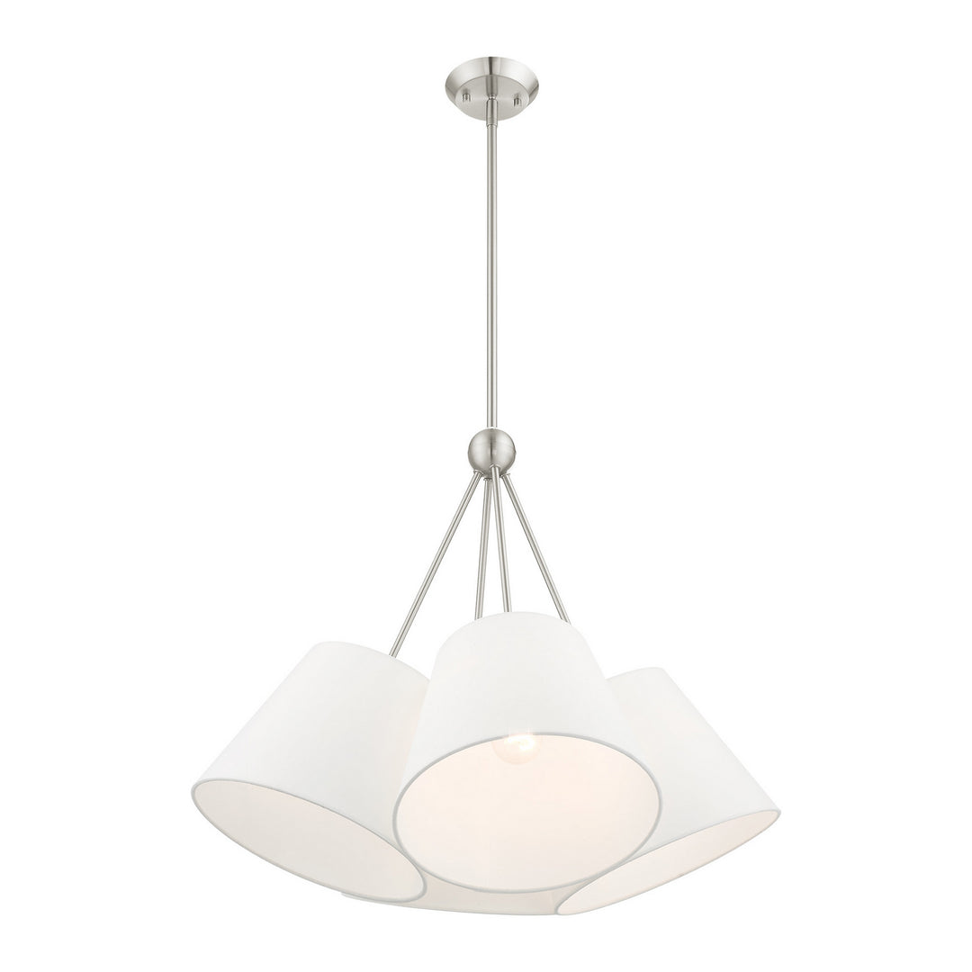 Livex Prato 40564-91 Chandelier Light - Brushed Nickel