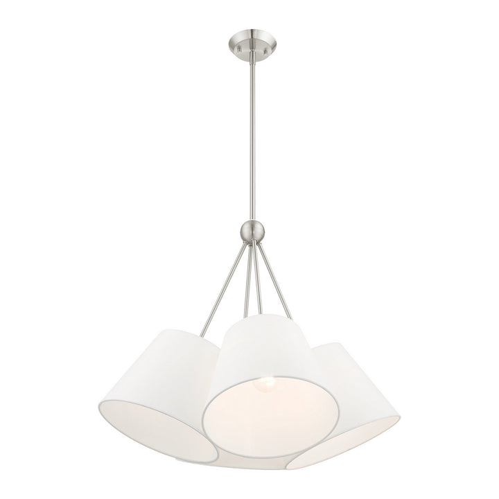 Livex Prato 40564-91 Chandelier Light - Brushed Nickel