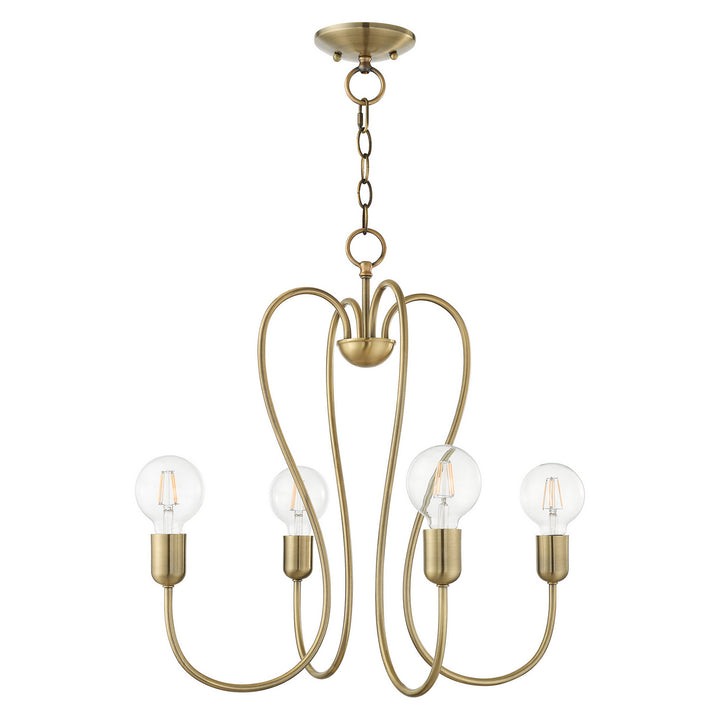 Livex Lucerne 41364-01 Chandelier Light - Antique Brass