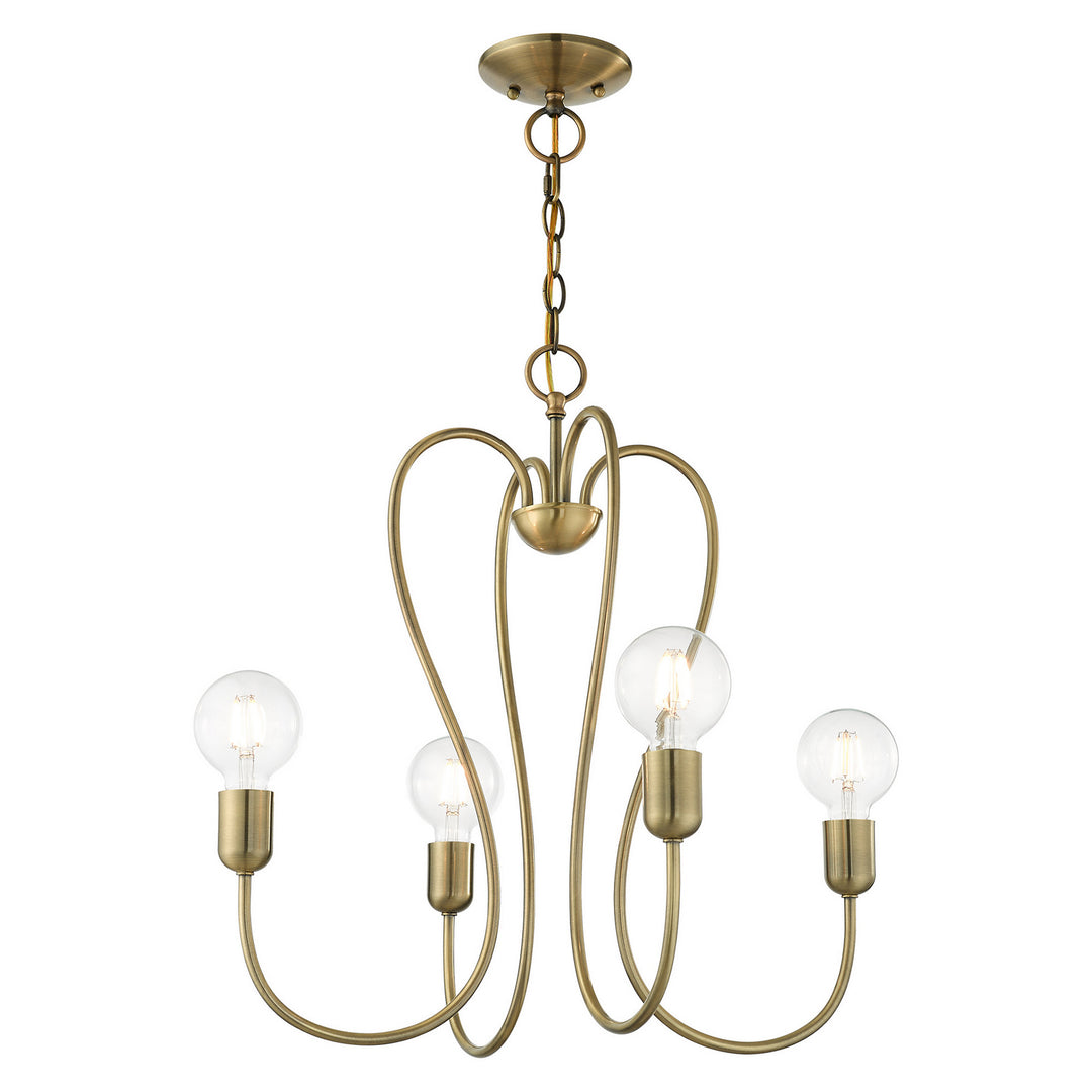 Livex Lucerne 41364-01 Chandelier Light - Antique Brass