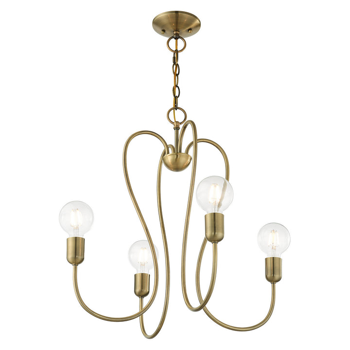 Livex Lucerne 41364-01 Chandelier Light - Antique Brass