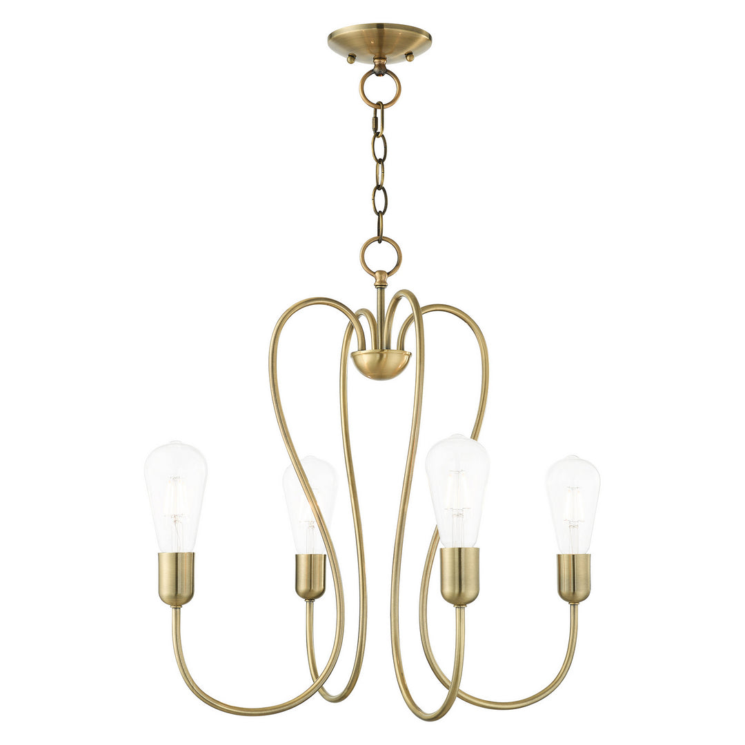 Livex Lucerne 41364-01 Chandelier Light - Antique Brass