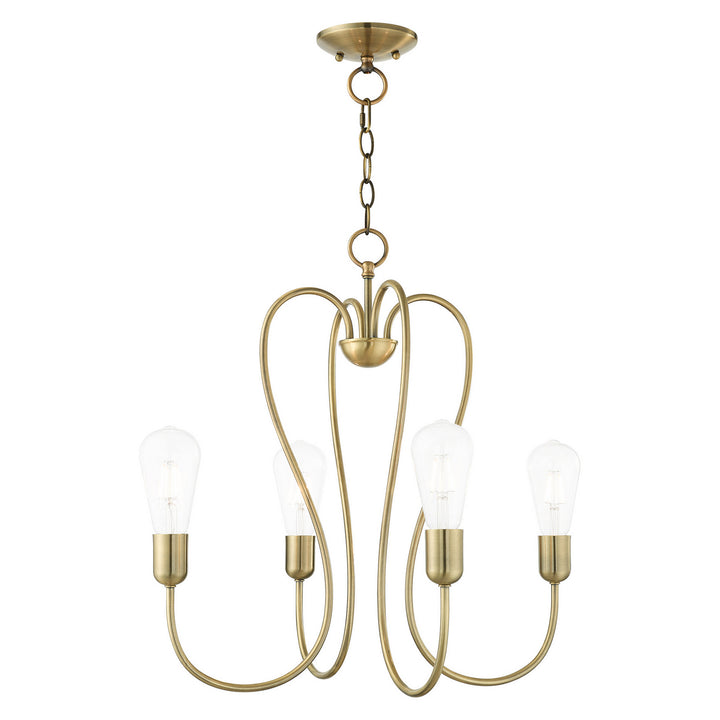 Livex Lucerne 41364-01 Chandelier Light - Antique Brass