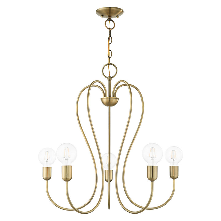 Livex Lucerne 41365-01 Chandelier Light - Antique Brass