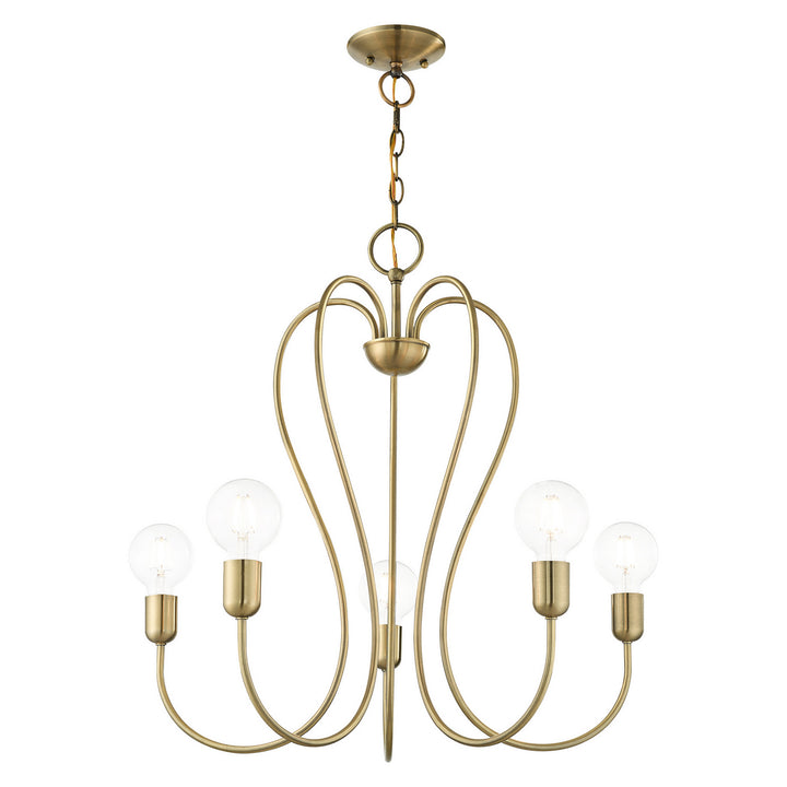 Livex Lucerne 41365-01 Chandelier Light - Antique Brass