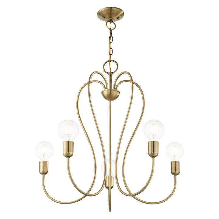 Livex Lucerne 41365-01 Chandelier Light - Antique Brass