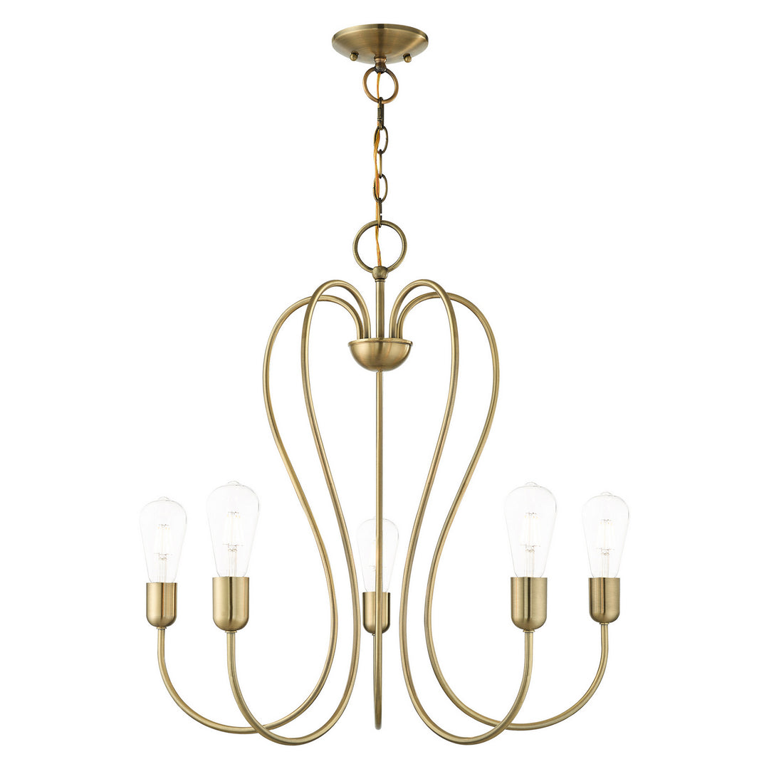 Livex Lucerne 41365-01 Chandelier Light - Antique Brass