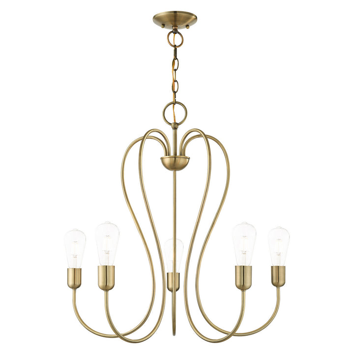 Livex Lucerne 41365-01 Chandelier Light - Antique Brass