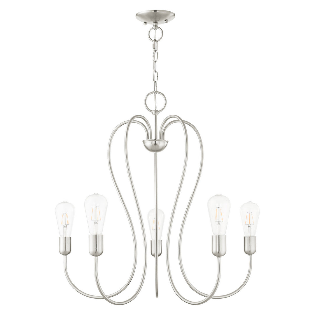Livex Lucerne 41365-91 Chandelier Light - Brushed Nickel
