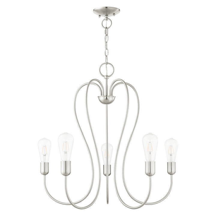 Livex Lucerne 41365-91 Chandelier Light - Brushed Nickel