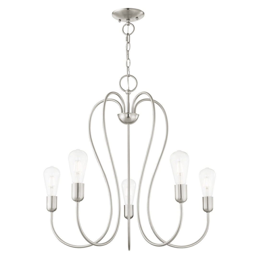 Livex Lucerne 41365-91 Chandelier Light - Brushed Nickel