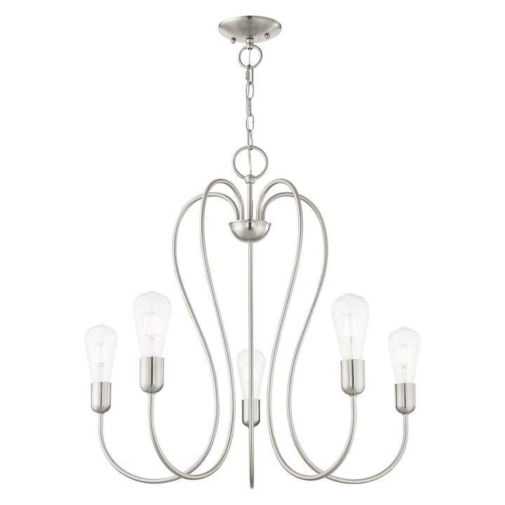 Livex Lucerne 41365-91 Chandelier Light - Brushed Nickel