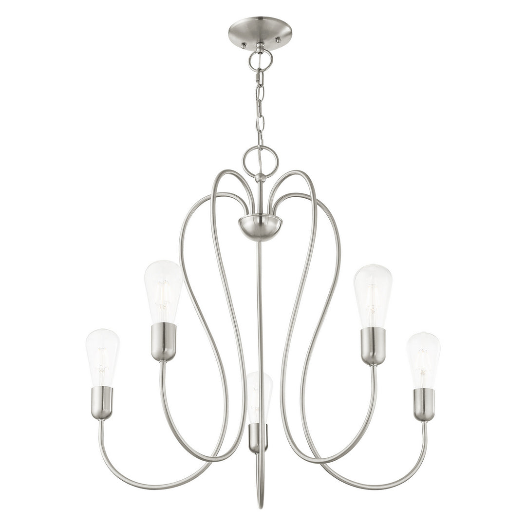 Livex Lucerne 41365-91 Chandelier Light - Brushed Nickel