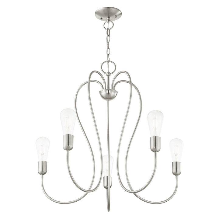 Livex Lucerne 41365-91 Chandelier Light - Brushed Nickel