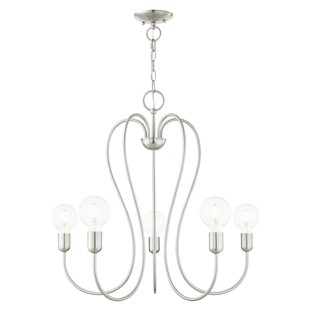 Livex Lucerne 41365-91 Chandelier Light - Brushed Nickel