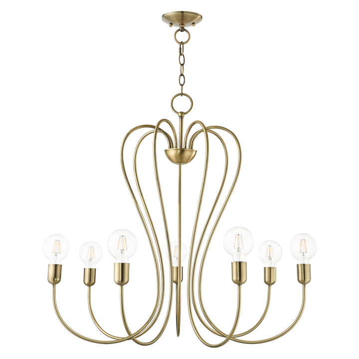 Livex Lucerne 41367-01 Chandelier Light - Antique Brass