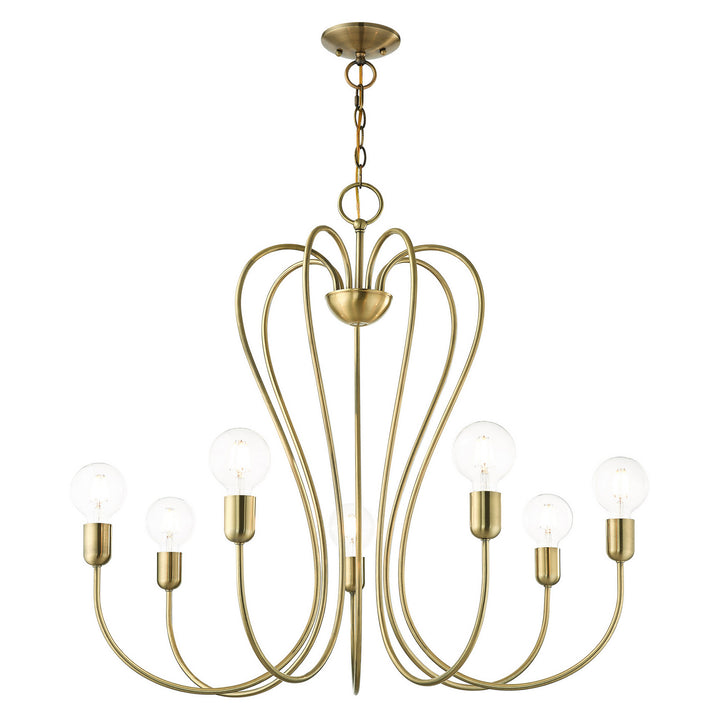 Livex Lucerne 41367-01 Chandelier Light - Antique Brass