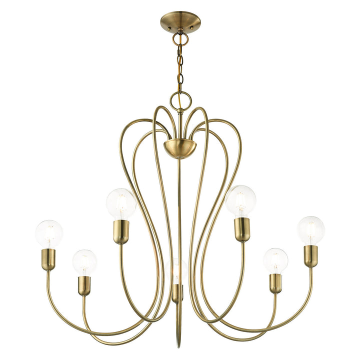 Livex Lucerne 41367-01 Chandelier Light - Antique Brass