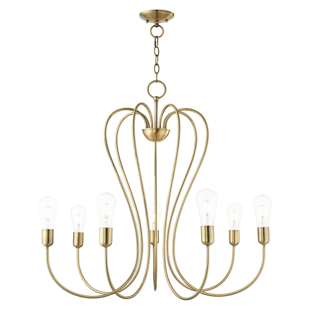Livex Lucerne 41367-01 Chandelier Light - Antique Brass