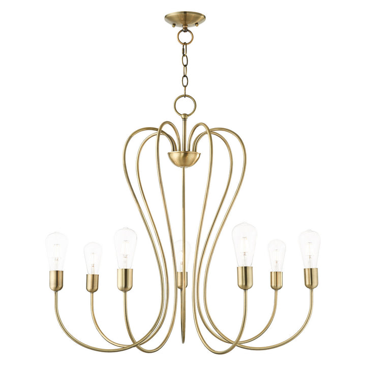 Livex Lucerne 41367-01 Chandelier Light - Antique Brass