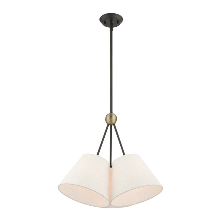 Livex Prato 41383-07 Chandelier Light - Bronze w/ Antique Brasss
