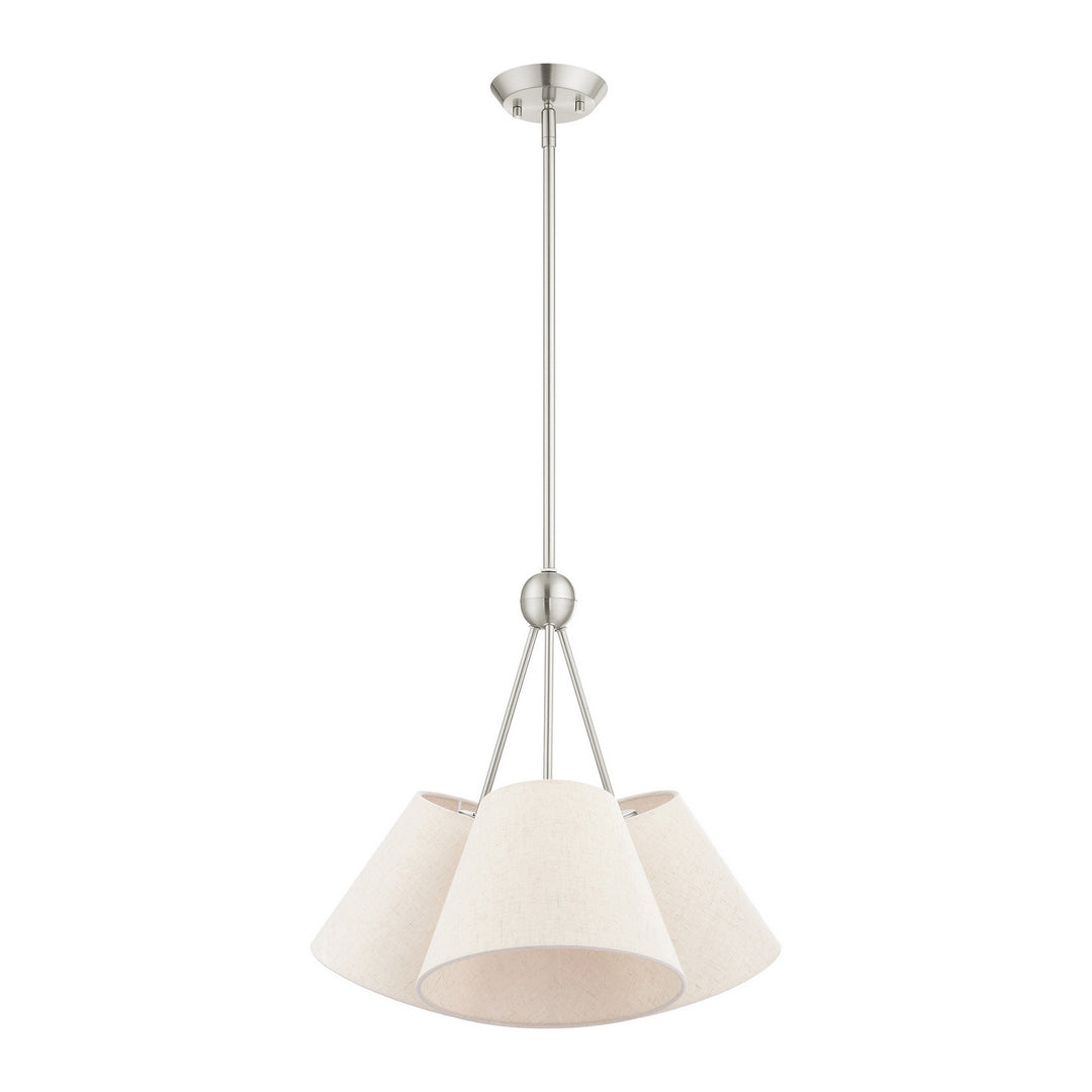 Livex Prato 41383-91 Chandelier Light - Brushed Nickel
