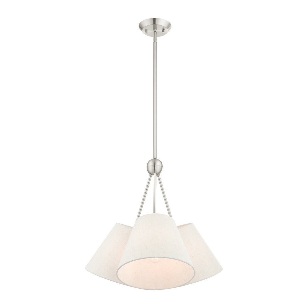 Livex Prato 41383-91 Chandelier Light - Brushed Nickel