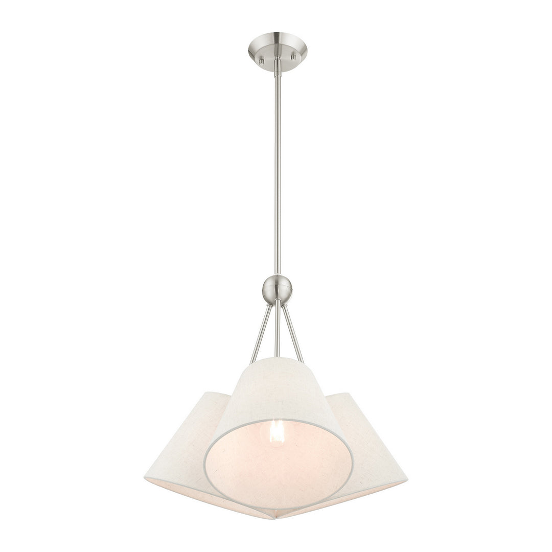 Livex Prato 41383-91 Chandelier Light - Brushed Nickel