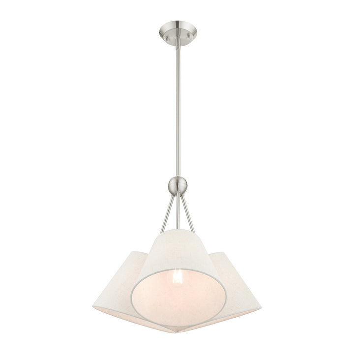 Livex Prato 41383-91 Chandelier Light - Brushed Nickel