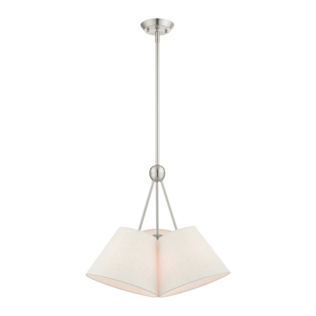 Livex Prato 41383-91 Chandelier Light - Brushed Nickel
