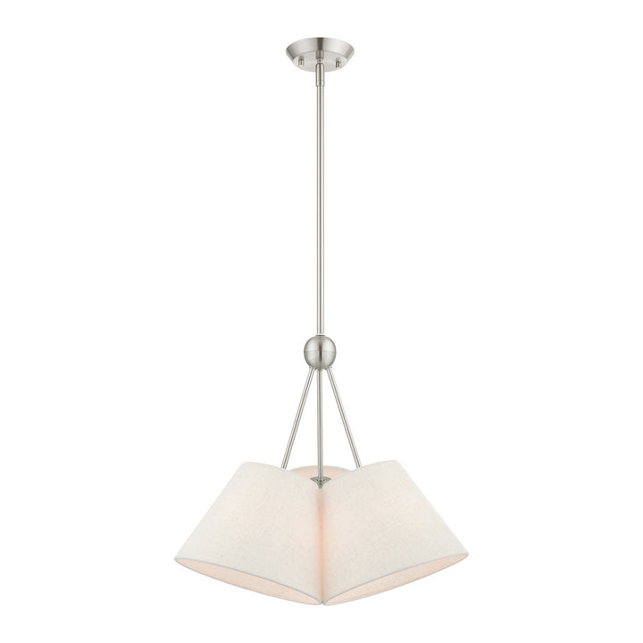 Livex Prato 41383-91 Chandelier Light - Brushed Nickel