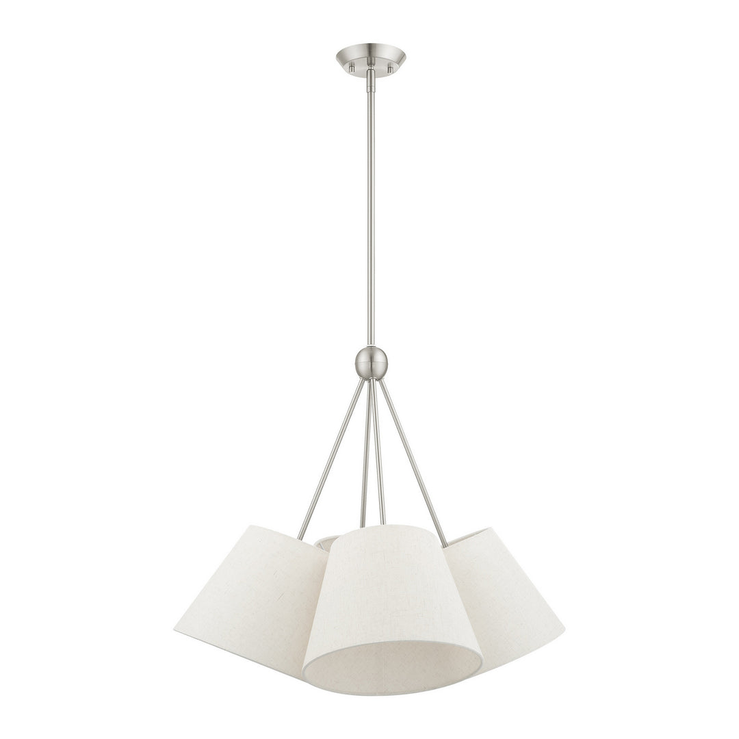 Livex Prato 41384-91 Chandelier Light - Brushed Nickel