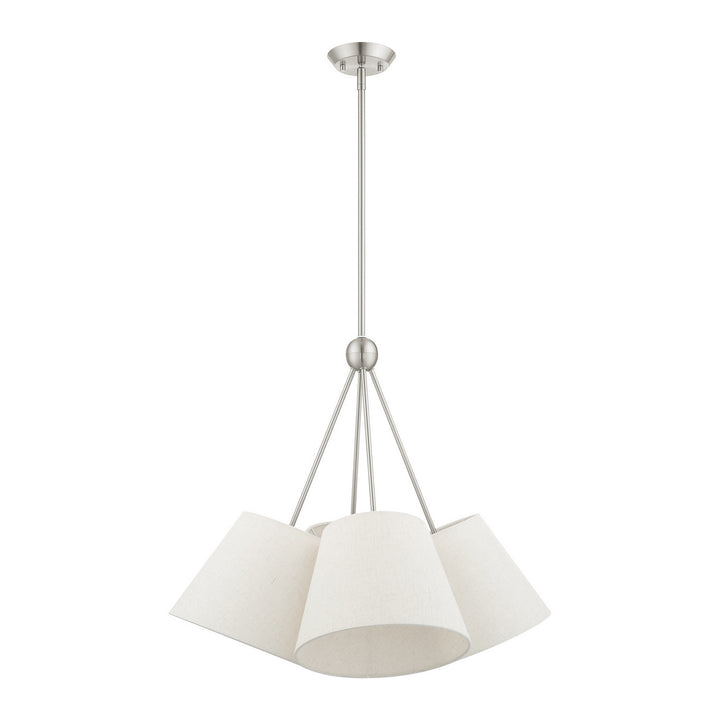 Livex Prato 41384-91 Chandelier Light - Brushed Nickel