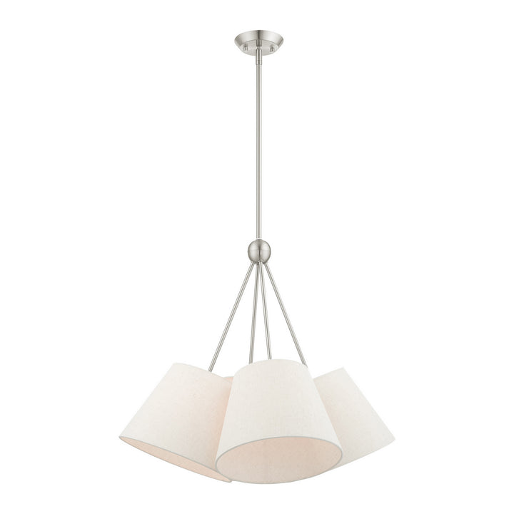 Livex Prato 41384-91 Chandelier Light - Brushed Nickel