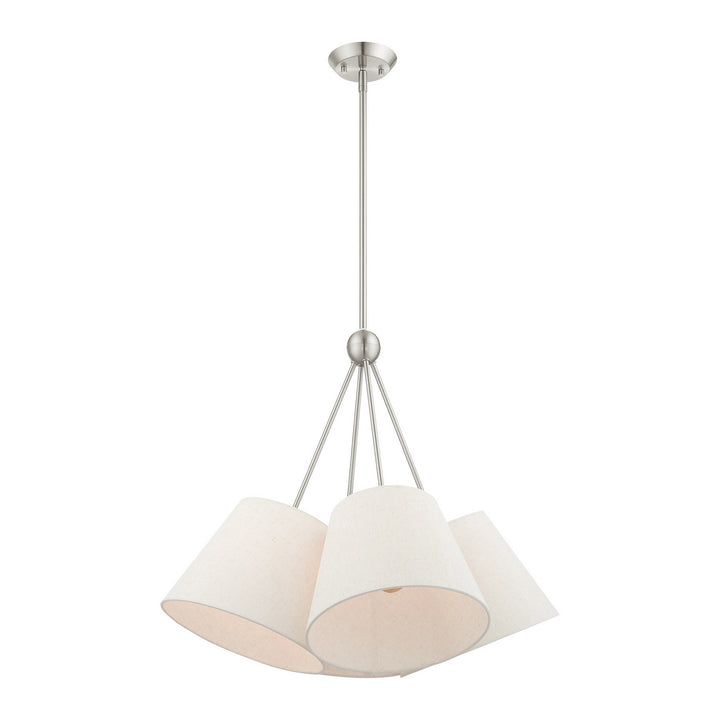 Livex Prato 41384-91 Chandelier Light - Brushed Nickel