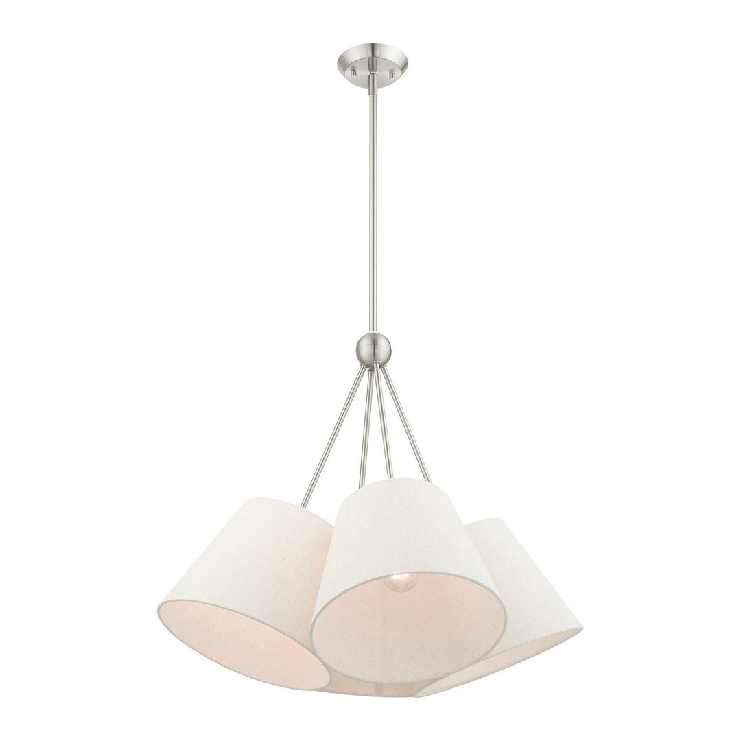 Livex Prato 41384-91 Chandelier Light - Brushed Nickel