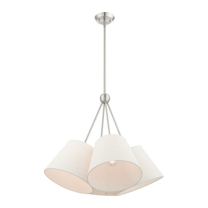 Livex Prato 41384-91 Chandelier Light - Brushed Nickel