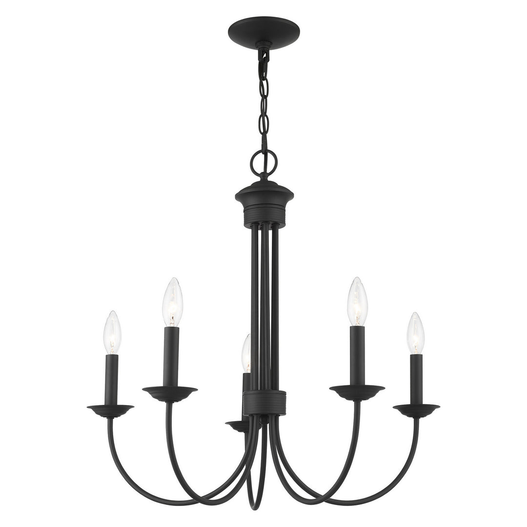 Livex Estate 42685-04 Chandelier Light - Black