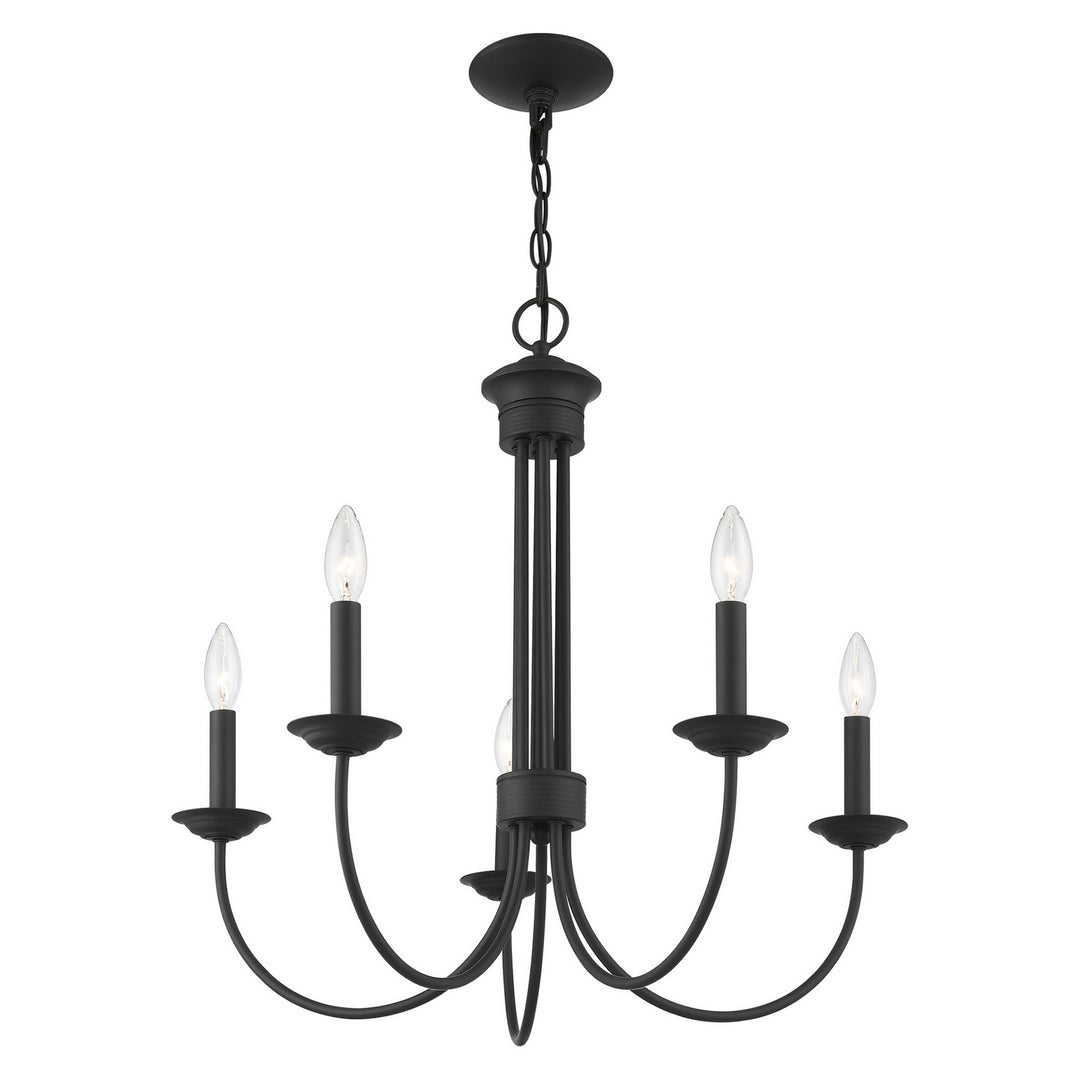 Livex Estate 42685-04 Chandelier Light - Black