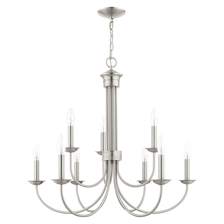 Livex Estate 42687-91 Chandelier Light - Brushed Nickel