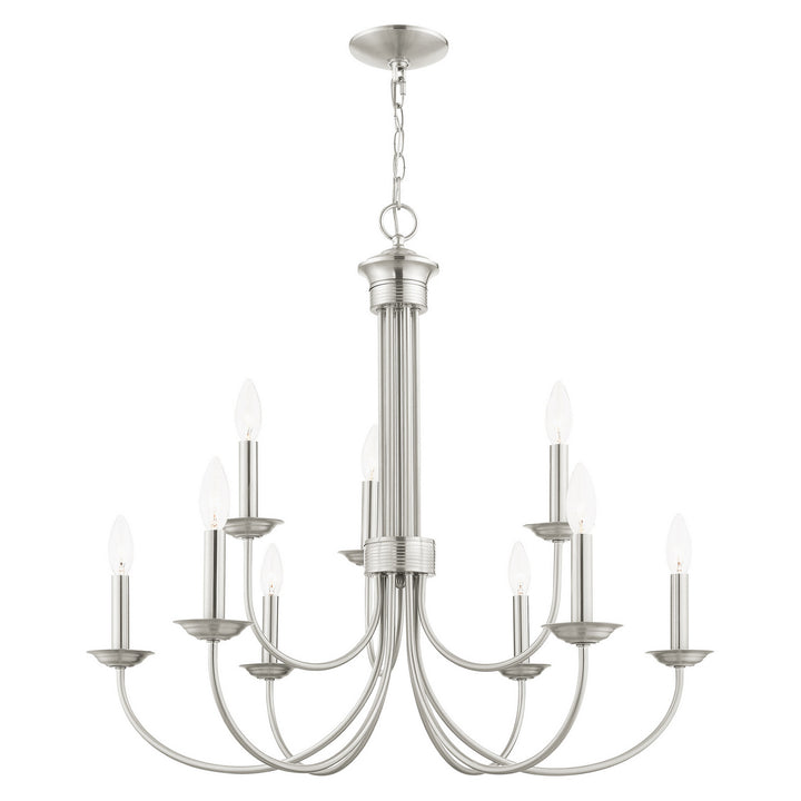 Livex Estate 42687-91 Chandelier Light - Brushed Nickel