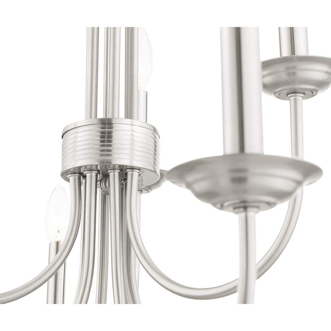 Livex Estate 42687-91 Chandelier Light - Brushed Nickel