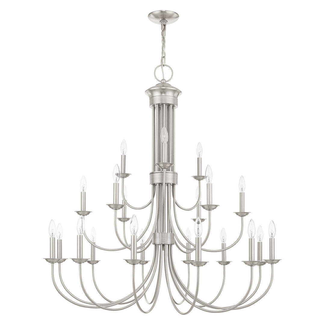 Livex Estate 42688-91 Chandelier Light - Brushed Nickel