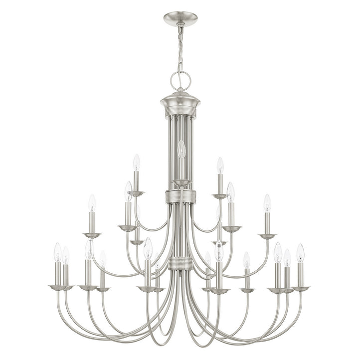 Livex Estate 42688-91 Chandelier Light - Brushed Nickel