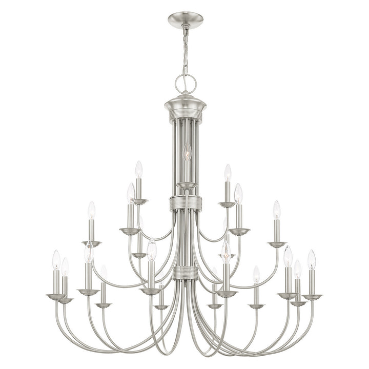 Livex Estate 42688-91 Chandelier Light - Brushed Nickel