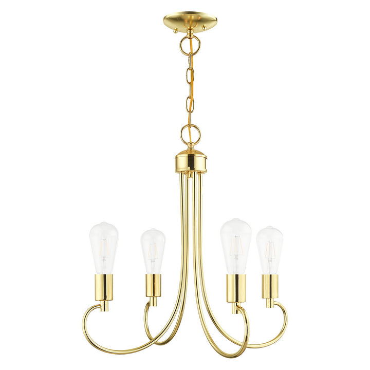 Livex Bari 42924-02 Chandelier Light - Polished Brass