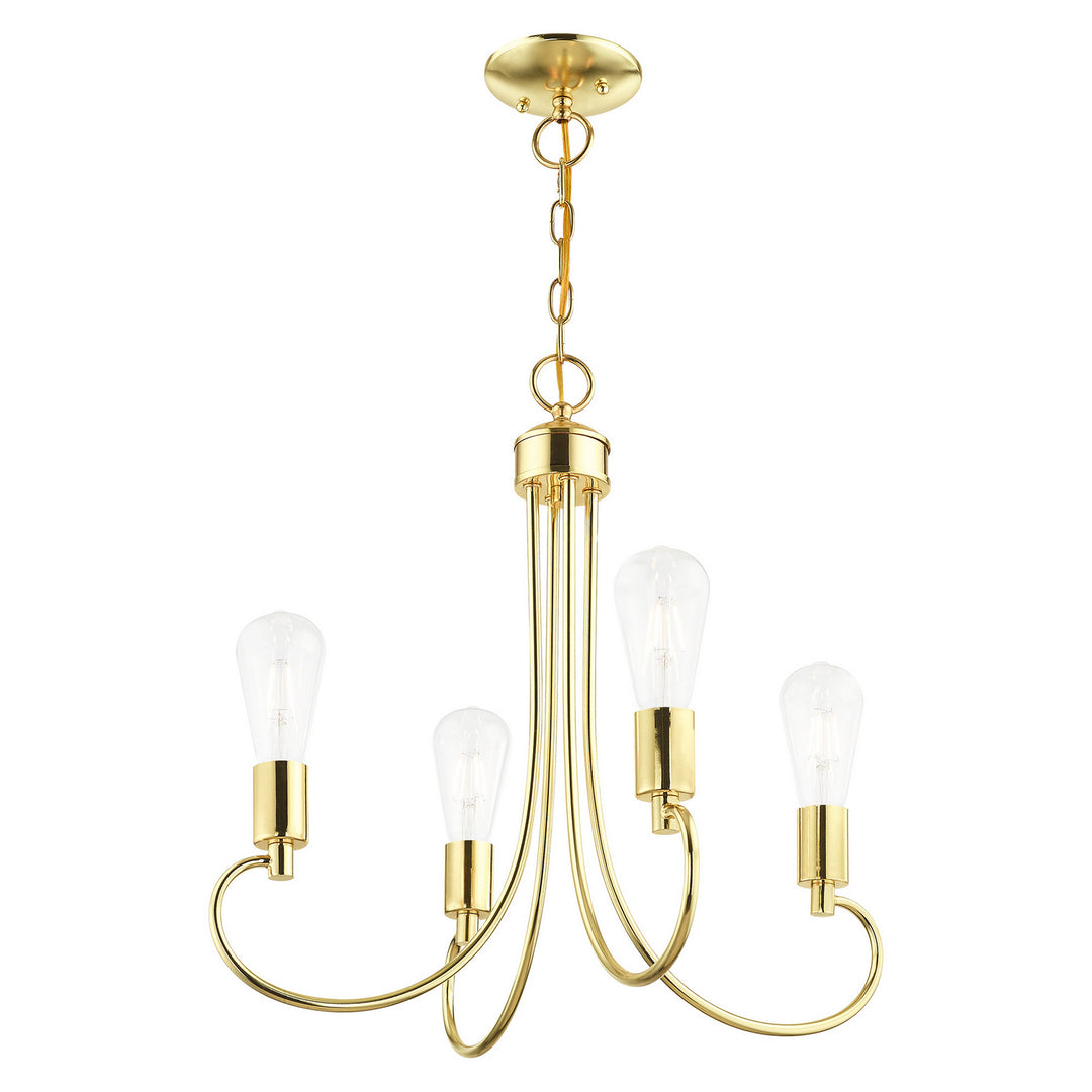 Livex Bari 42924-02 Chandelier Light - Polished Brass