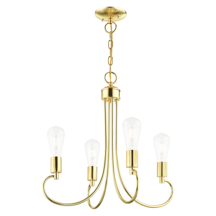 Livex Bari 42924-02 Chandelier Light - Polished Brass