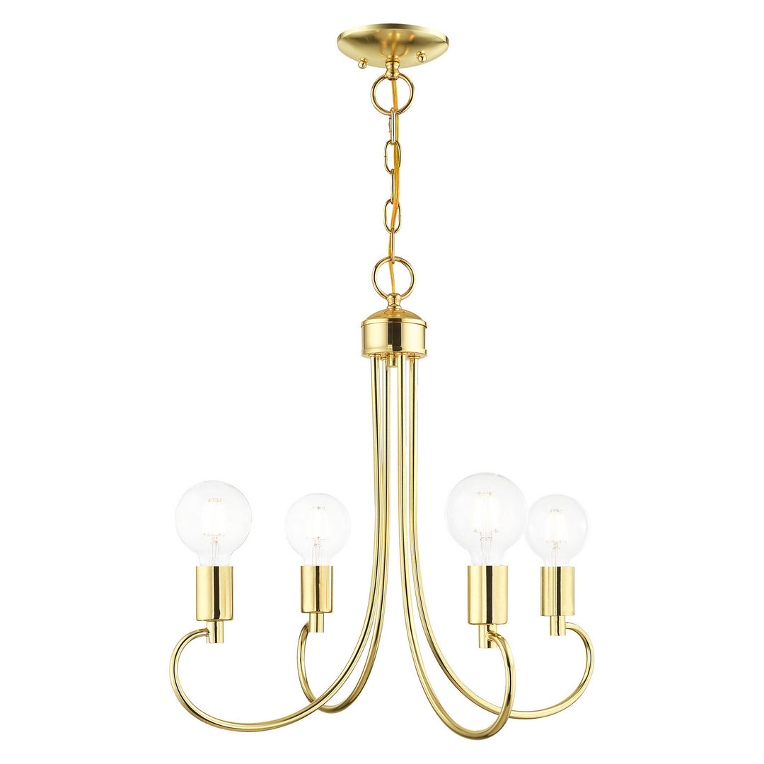 Livex Bari 42924-02 Chandelier Light - Polished Brass